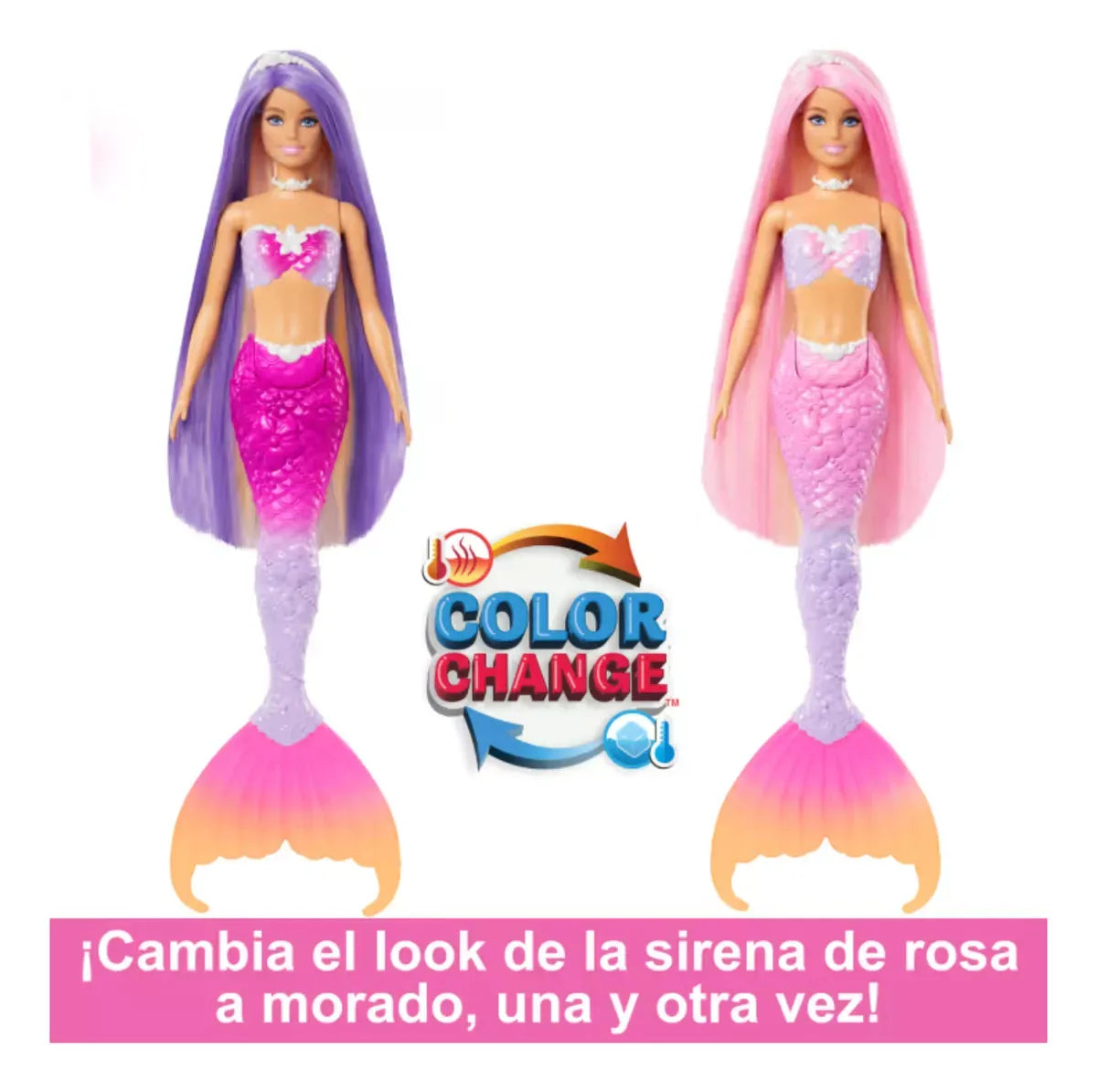 Barbie Sirena Colores Magicos HRP96