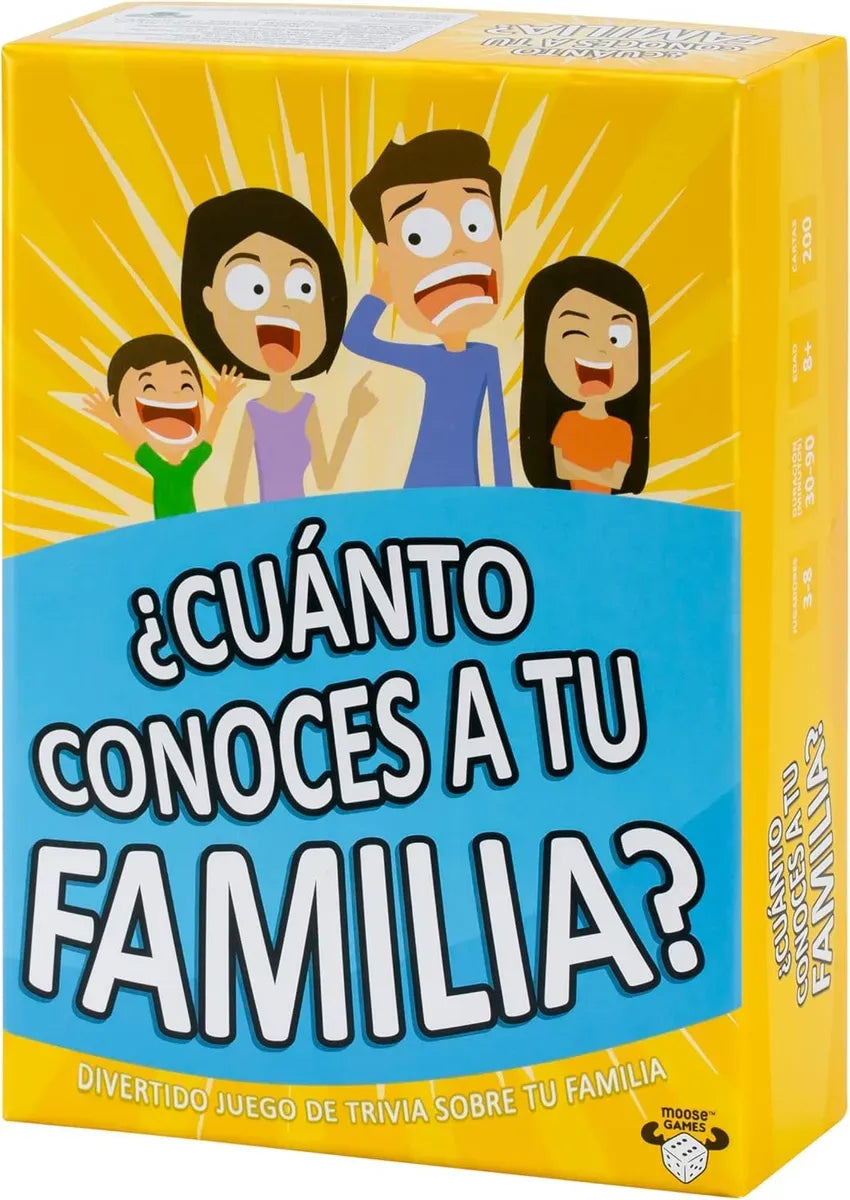 Juego De Cartas - Cuanto Conoces A Tu Familia 91060