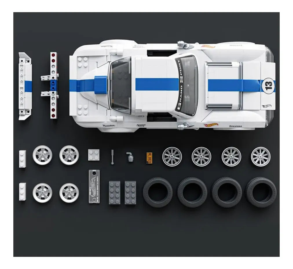Hot Wheels Bloques de construccion Elite Corvette 918 Pcs JGR31