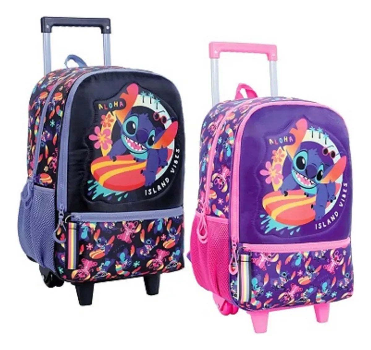Mochila con carro de 17" Disney Stitch Surf 27152