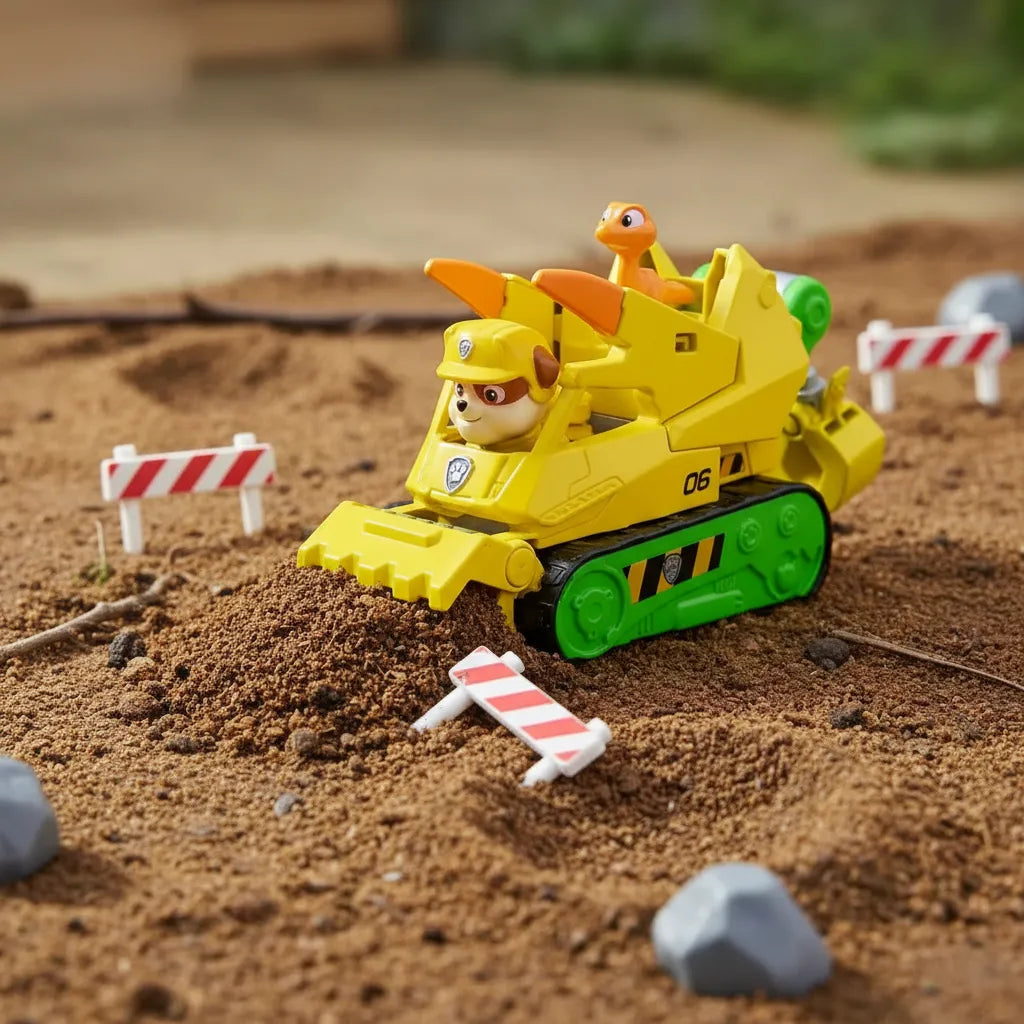 Paw Patrol Dino Vehiculo Rubble Con Dinosaurio 97236/6075771
