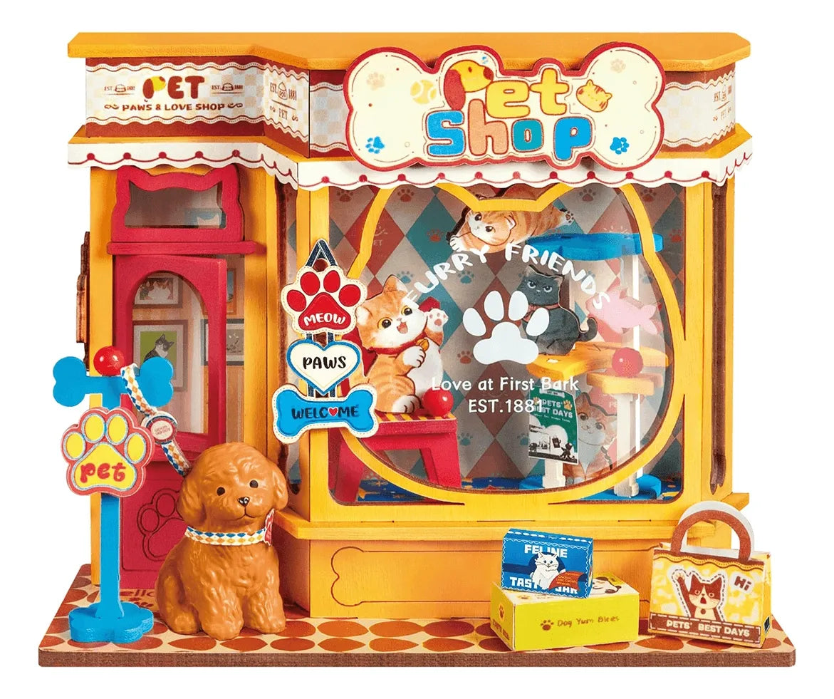 Robotime Rolife Pawfect Pet Shop DS045