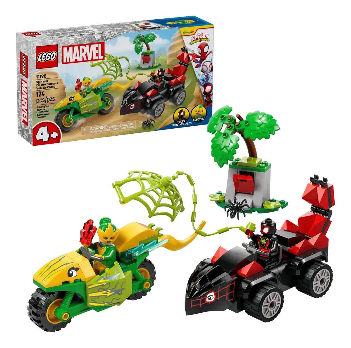 Lego Marvel: Spin y Electro Vehículos Dinosaurio 11198