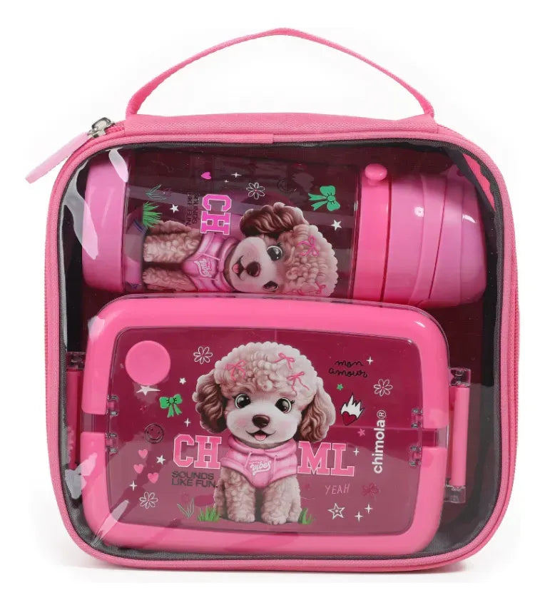 Chimola Lunch Box Set Poodle BZ147