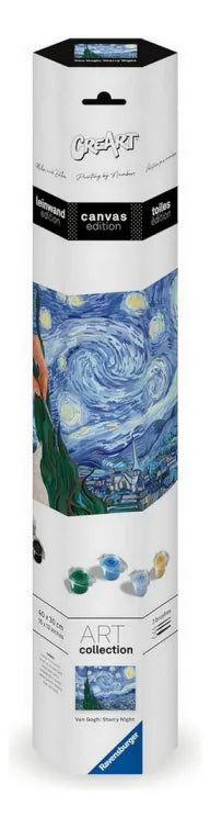 Ravensburger CreArt Serie B Canvas Pinta Por Numeros Starry Night 23915