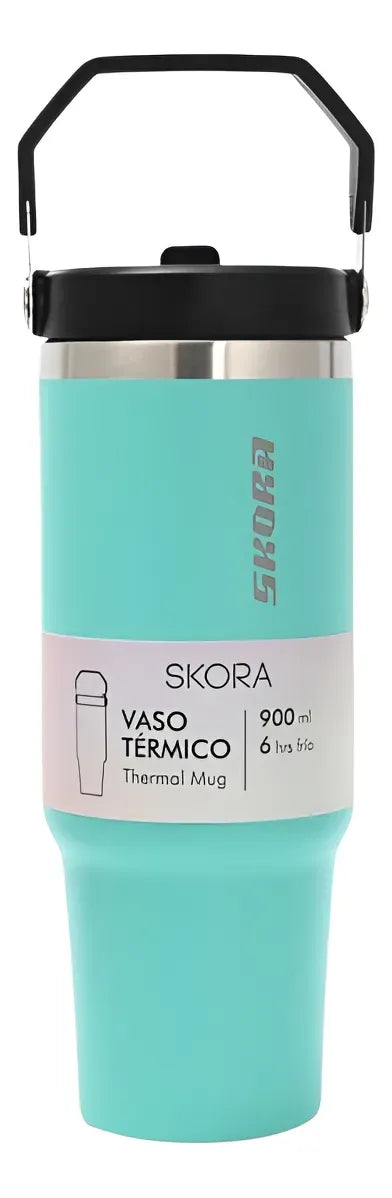 Skora Vaso Termico Con Pico 900ml Turquesa 40140