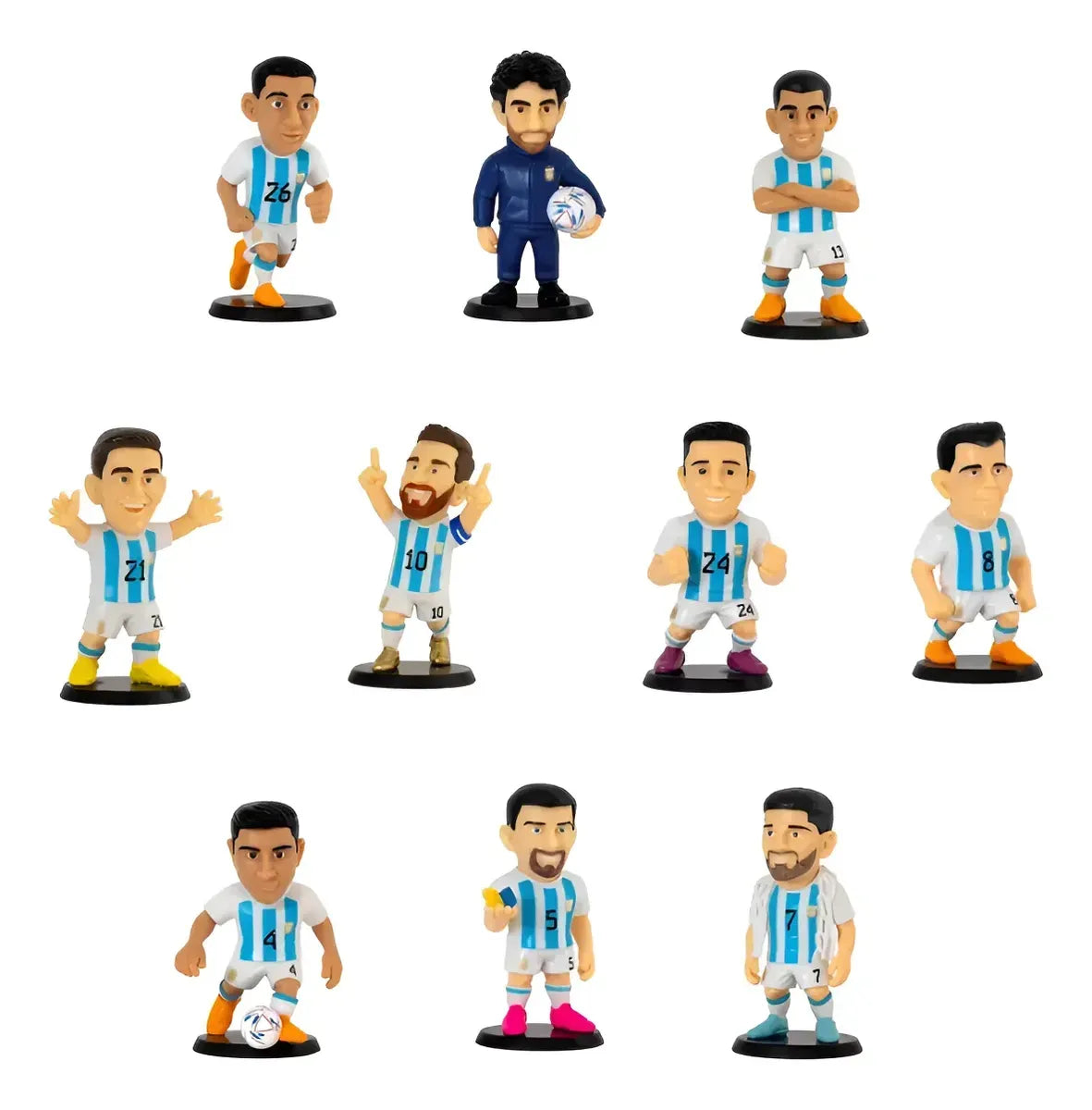 Colección Clarin Campeones Del Mundo X10 Figuras Combo 1