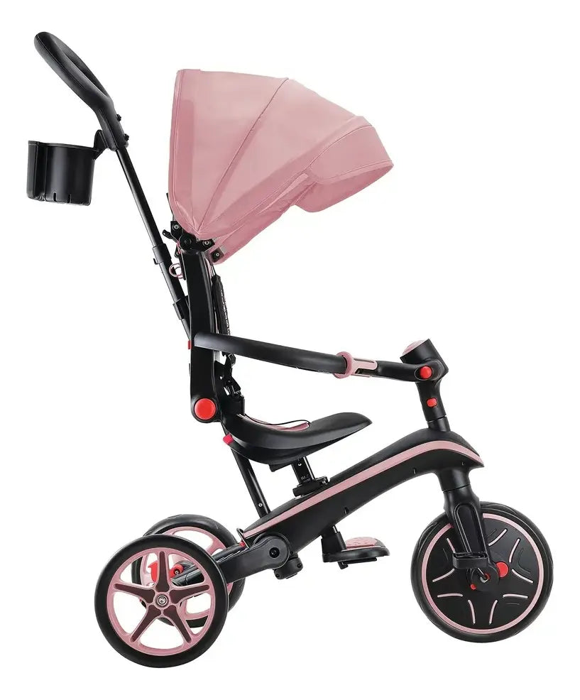 Globber Triciclo Explorer Trike Foldable 4 en 1 Deep Pastel Pink 732-210