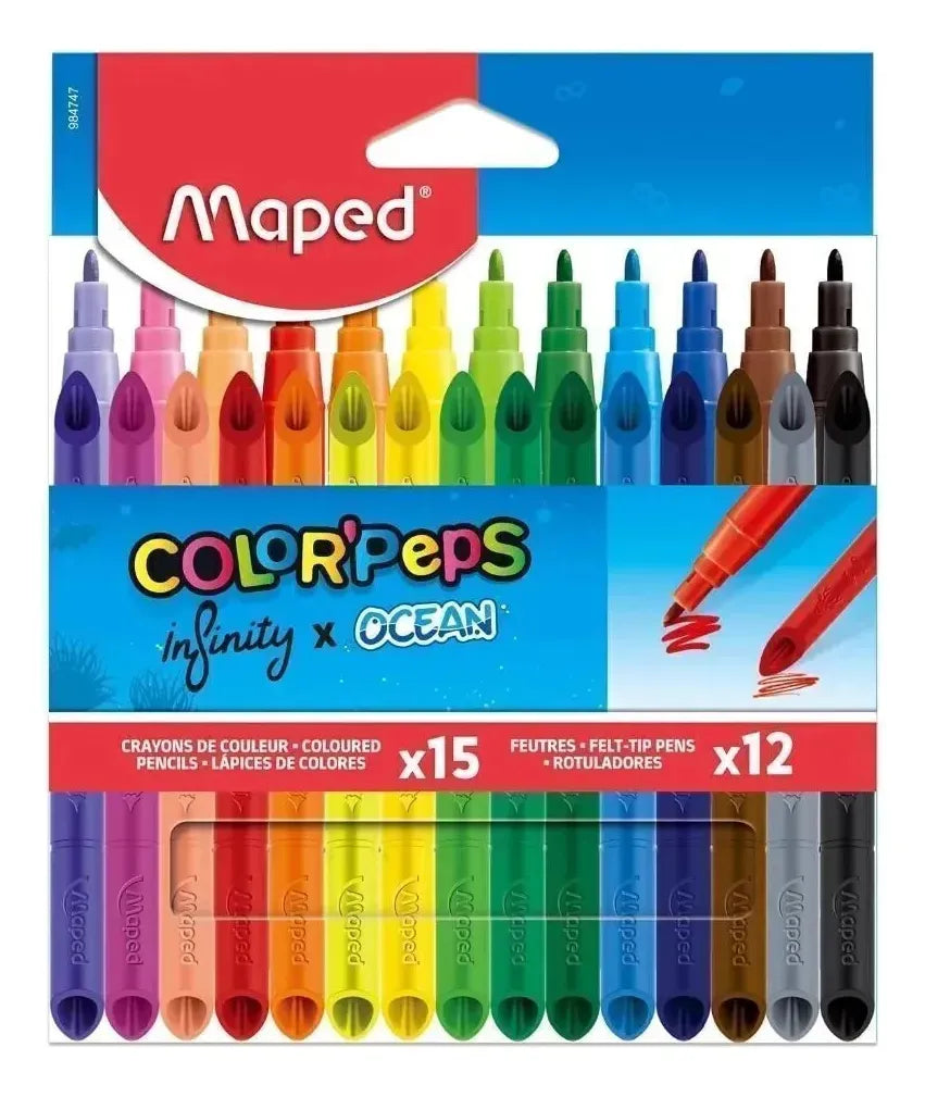 Maped Infinity X15 + Rotuladores Ocean X12 984747