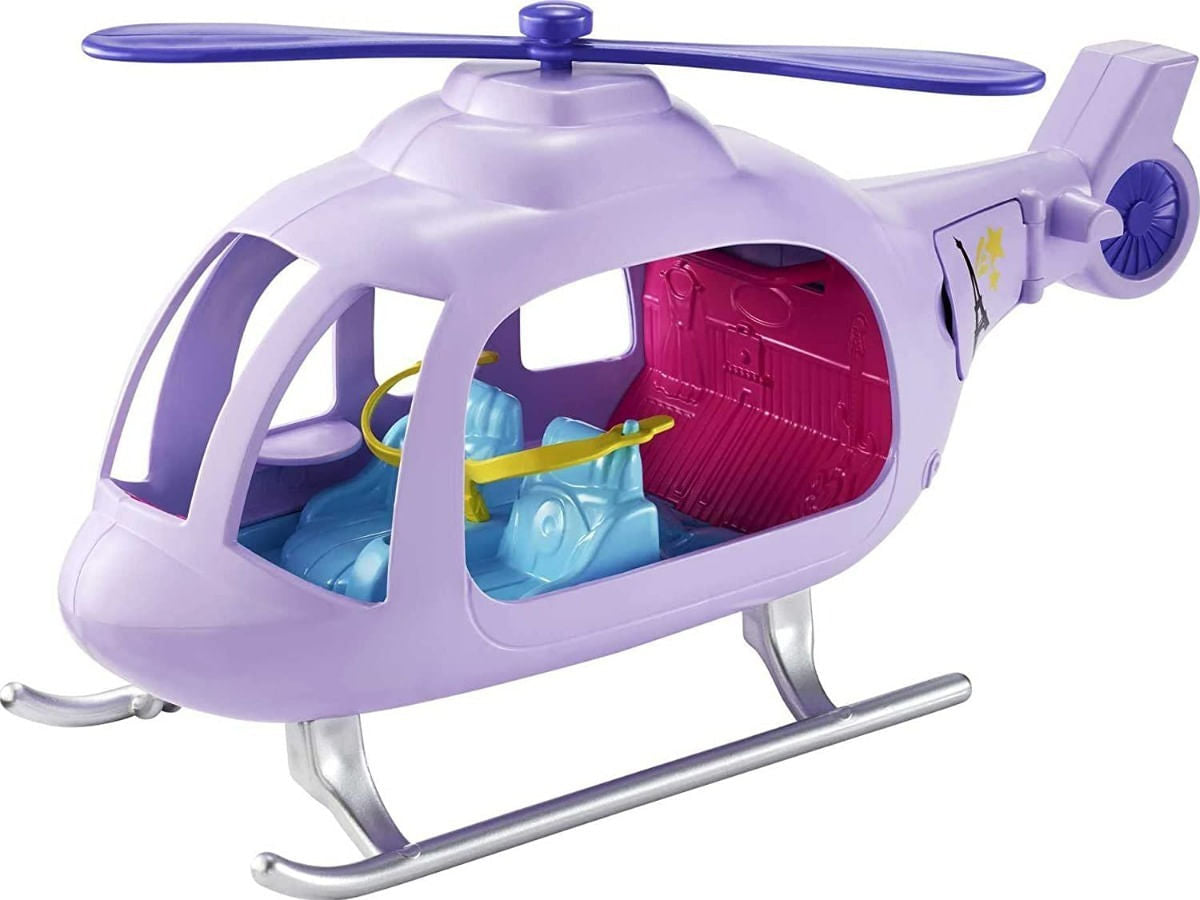 Polly Pocket Lila Con Helicóptero De Vacaciones Gkl59 Mattel