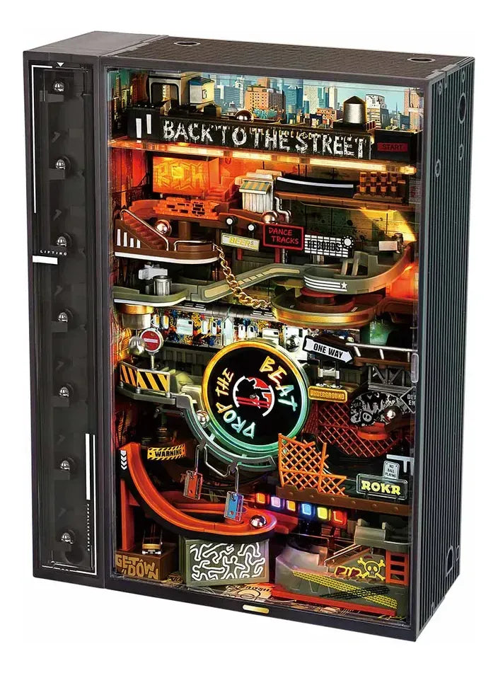 Robotime Rokr Puzzle 3d Hip-hop Street Marble Run Mr03s