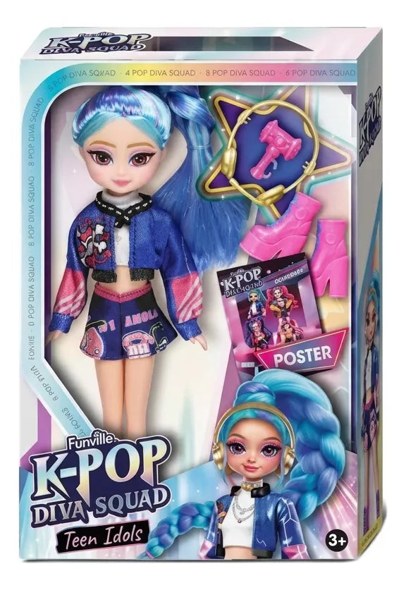Kpop Muñeca Diva Squad Teen Idols 24cm Lad81140