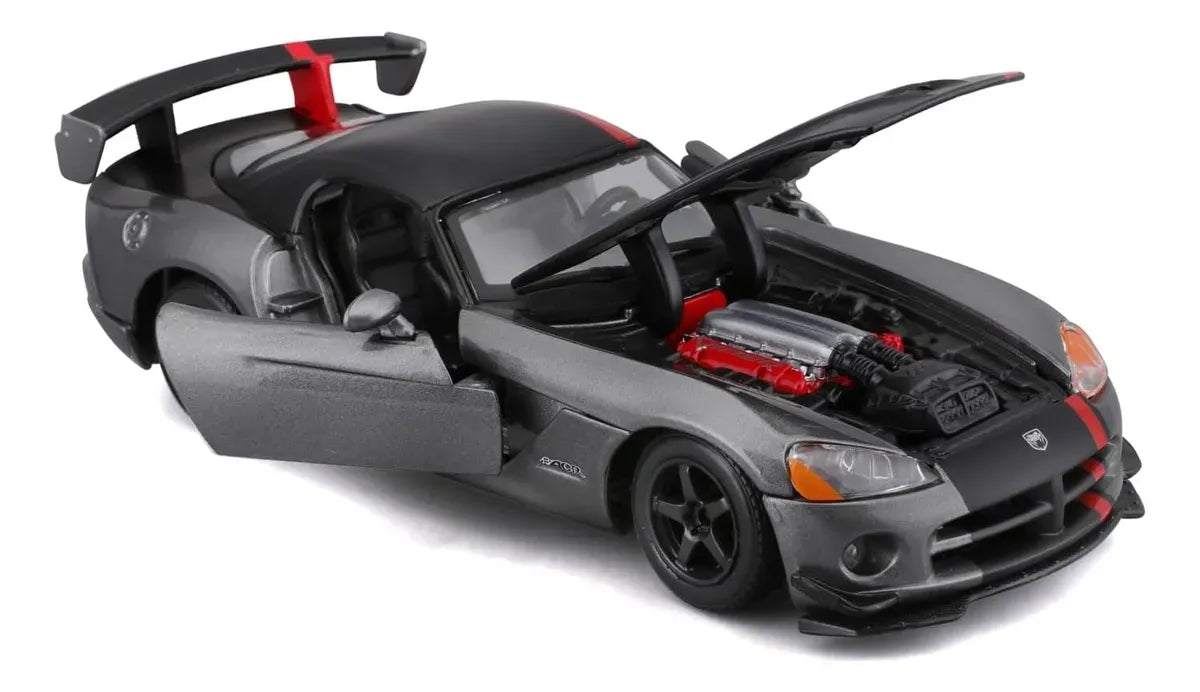 Bburago 1:24 Dodge Viper SRT 10 Rojo/Negro/Gris 18-22114