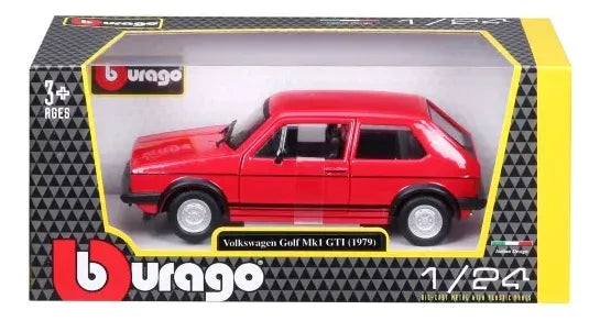 Bburago 1:24 Volkswagen Golf GTI MK1 1979 Rojo/Negro 18-21089