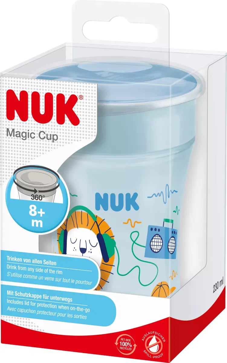 Nuk Vaso Evo Magic Cup Leon azul 230ml 08m+ 10255602