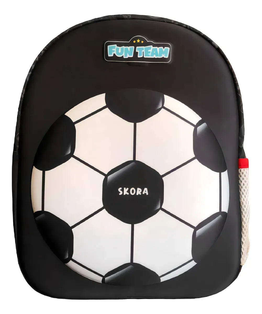 Mochila C/Luz Petit Termoformada Futbol Red 22x30x10cm 12P 41319
