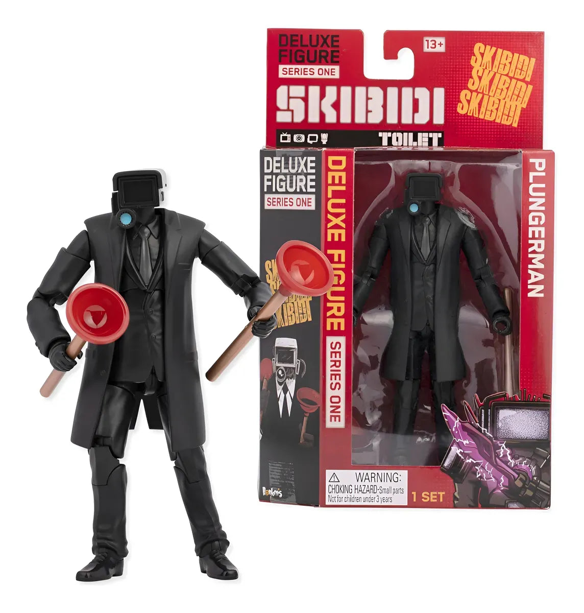 Skibidi Toilet Figura Deluxe 1380 Plungerman 1384