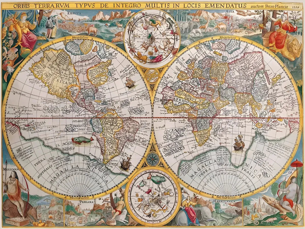 Ravensburger Puzzle 1500 Pzs Mapa Antiguo 12000716