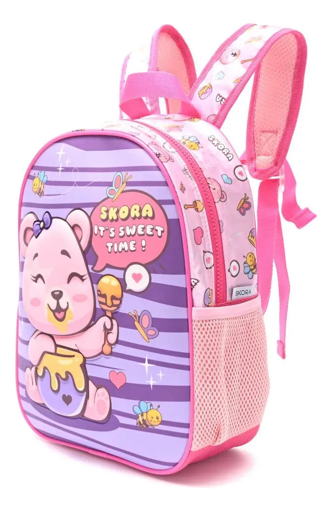 Skora Mochila De Espalda Petit Osita Miel Rosa 12p 42181 Rosa