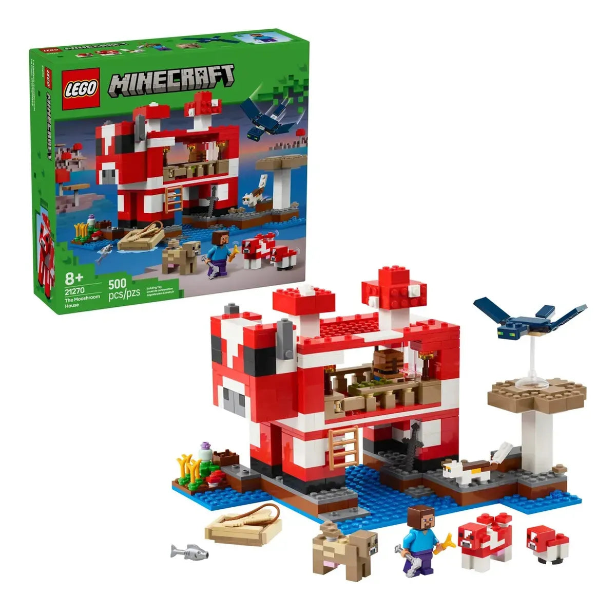 Lego MINECRAFT La Casa Mooshroom 21270