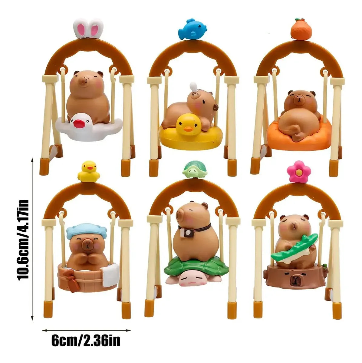 Capibara C/Hamaca Figura Coleccionable Sorpresa KL299