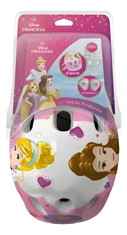Kit Casco Con Protecciones Disney Princesas 12277