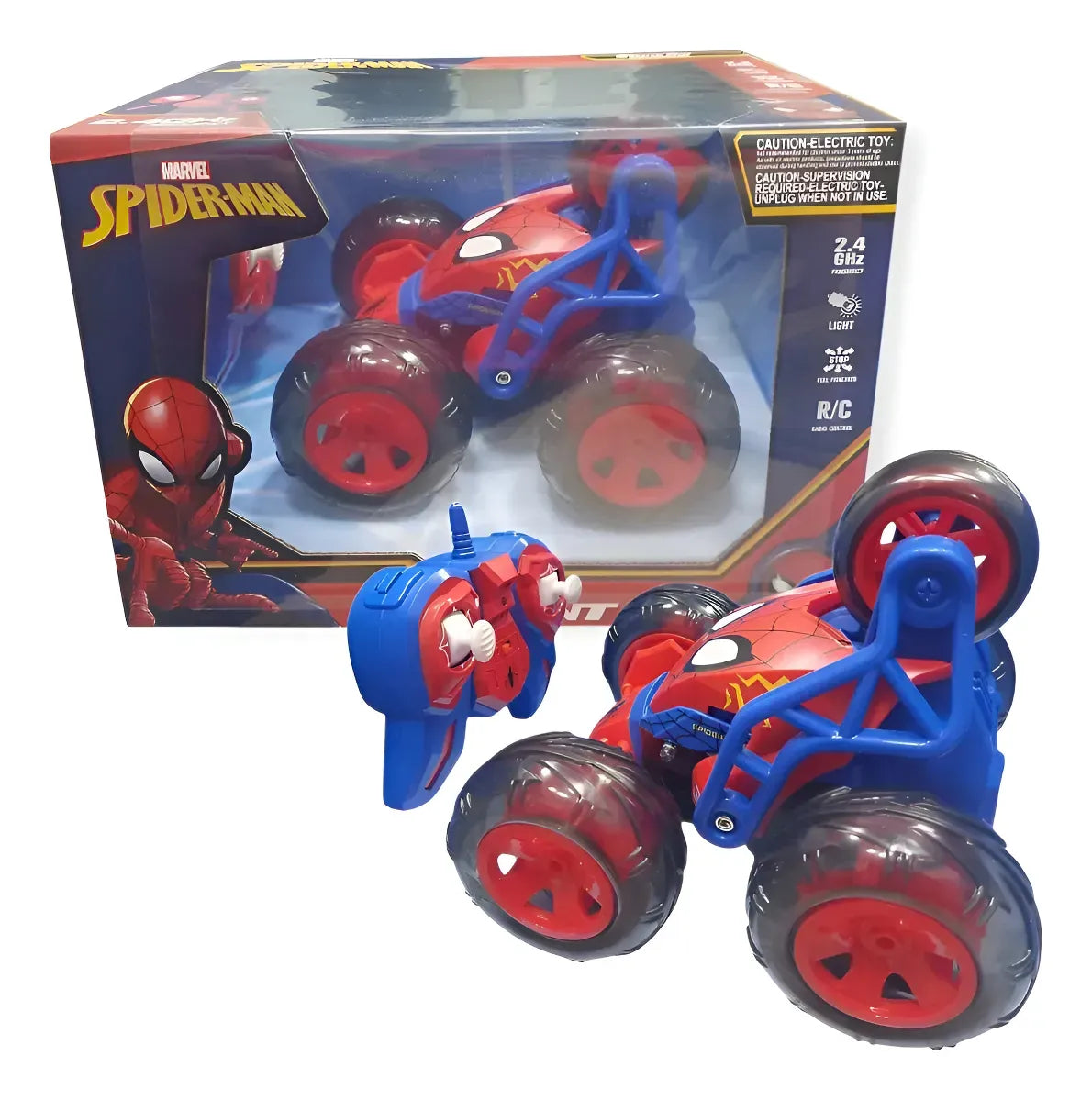 Auto R/C Five Wheel Stunt Spiderman IKDIS042