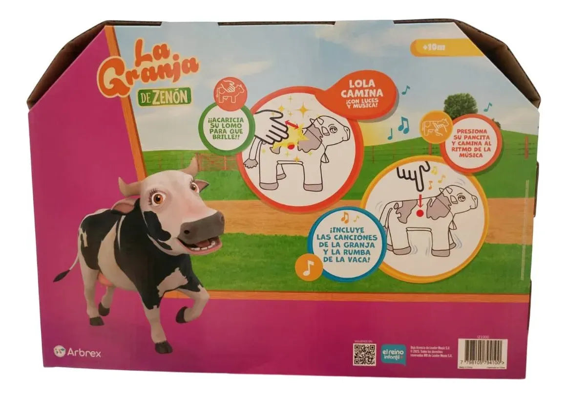 Vaca Lola Camina Peluche 8029