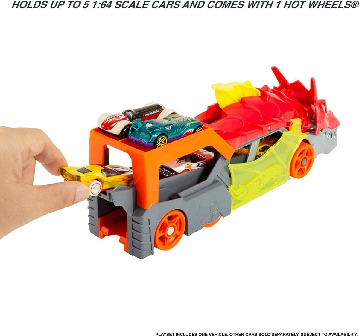 Hot Wheels Camión Transportador Dragón Lanzador Gtk42 Mattel