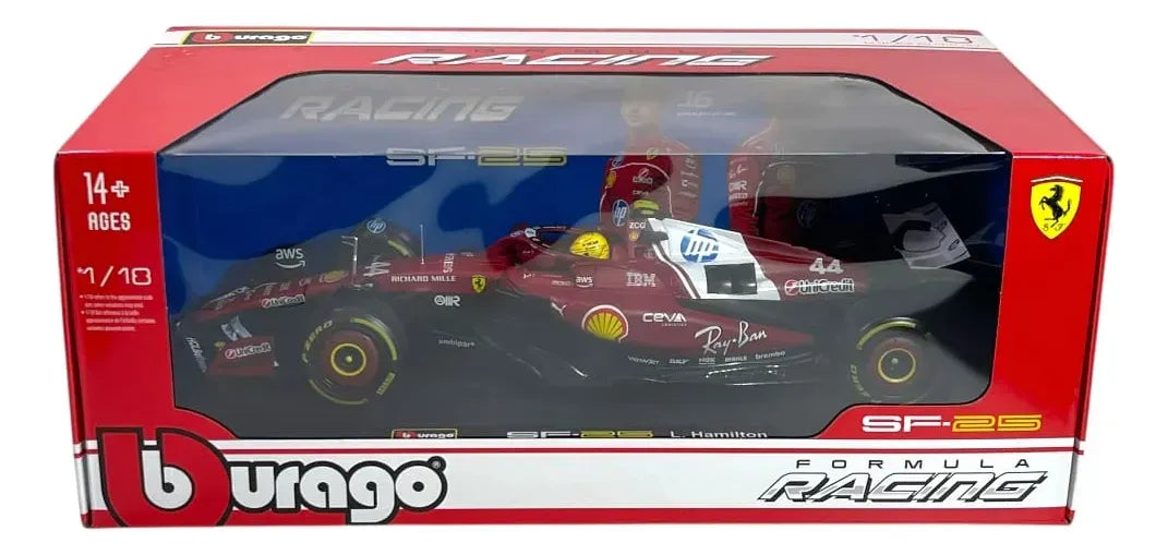 Bburago 1:18 Ferrari 2025 Season Car #44 Hamilton 18-16816