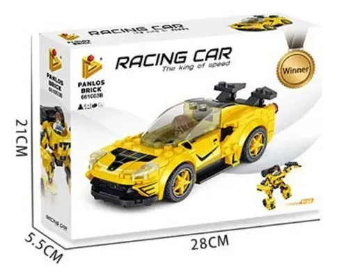 Panlos Brick Bloques Auto De Carrera 3 En 1 1987431