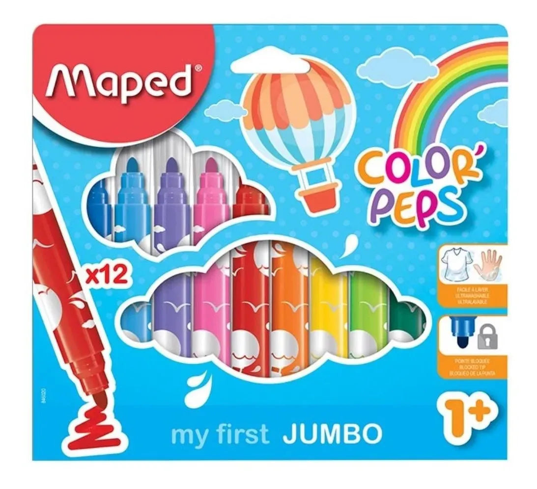 Maped Color Peps x12 marcadores 846020