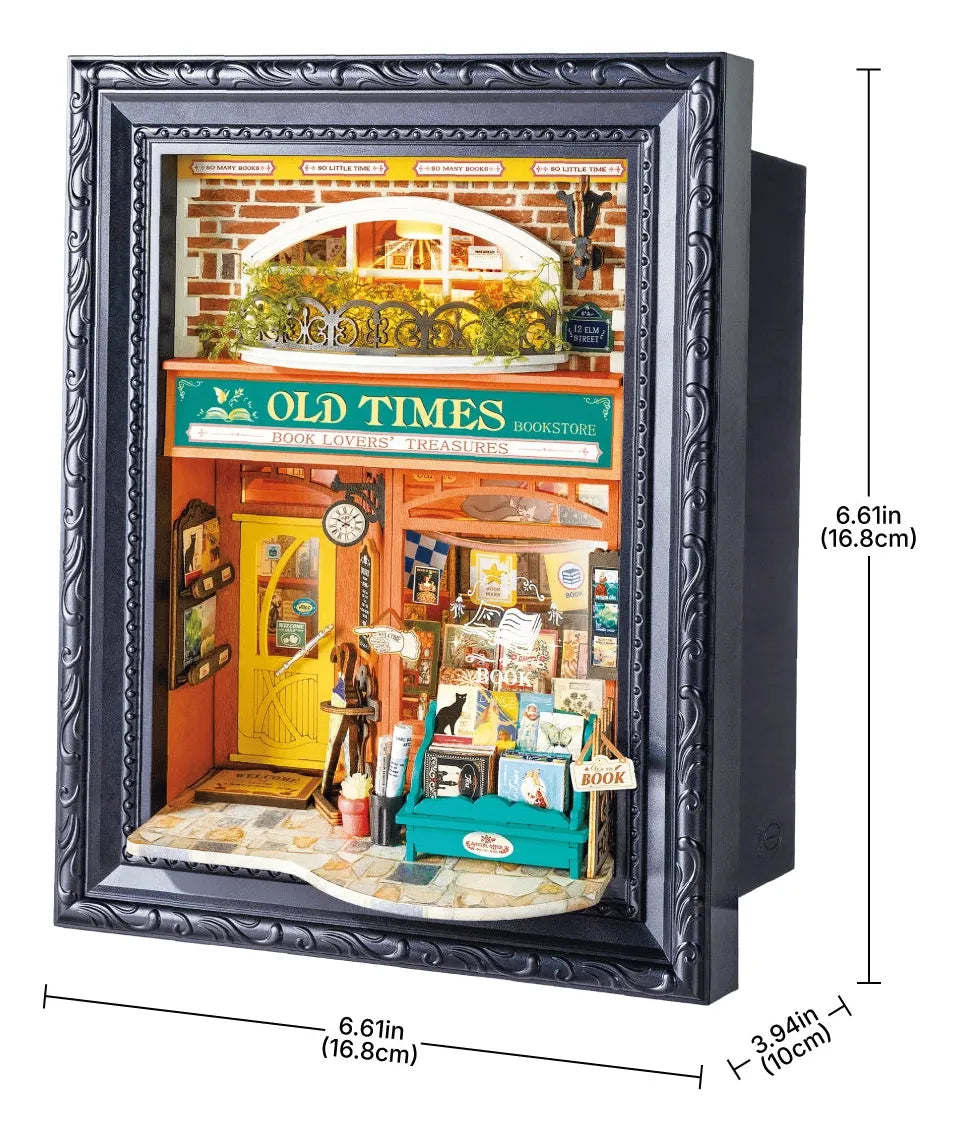 Robotime Puzzle 3d Old Times Bookstore Rolife Dp004