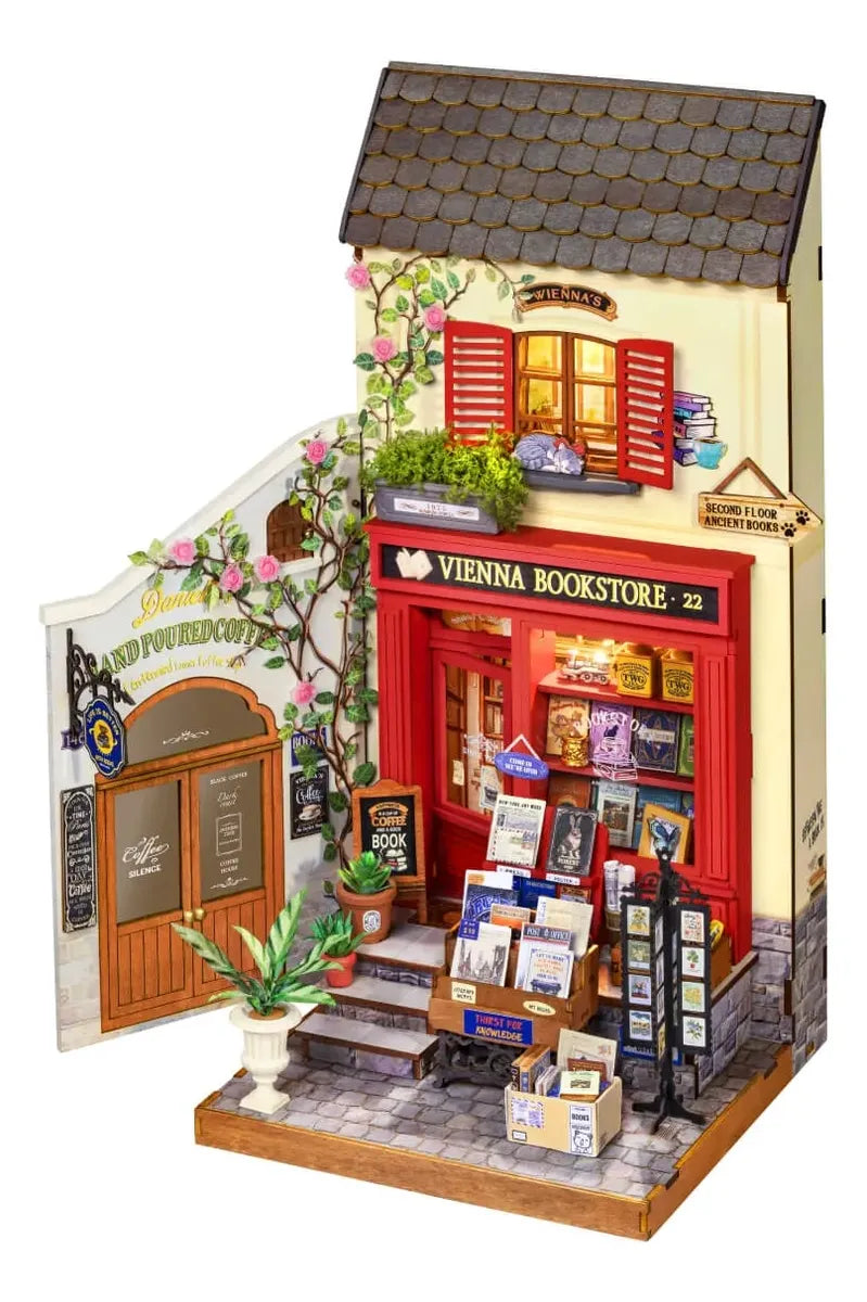 Robotime Puzzle 3d Vienna Bookstore Rolife Dg183