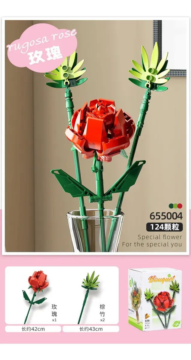 Panlos Brick Bloques Flores Rosa 2143289