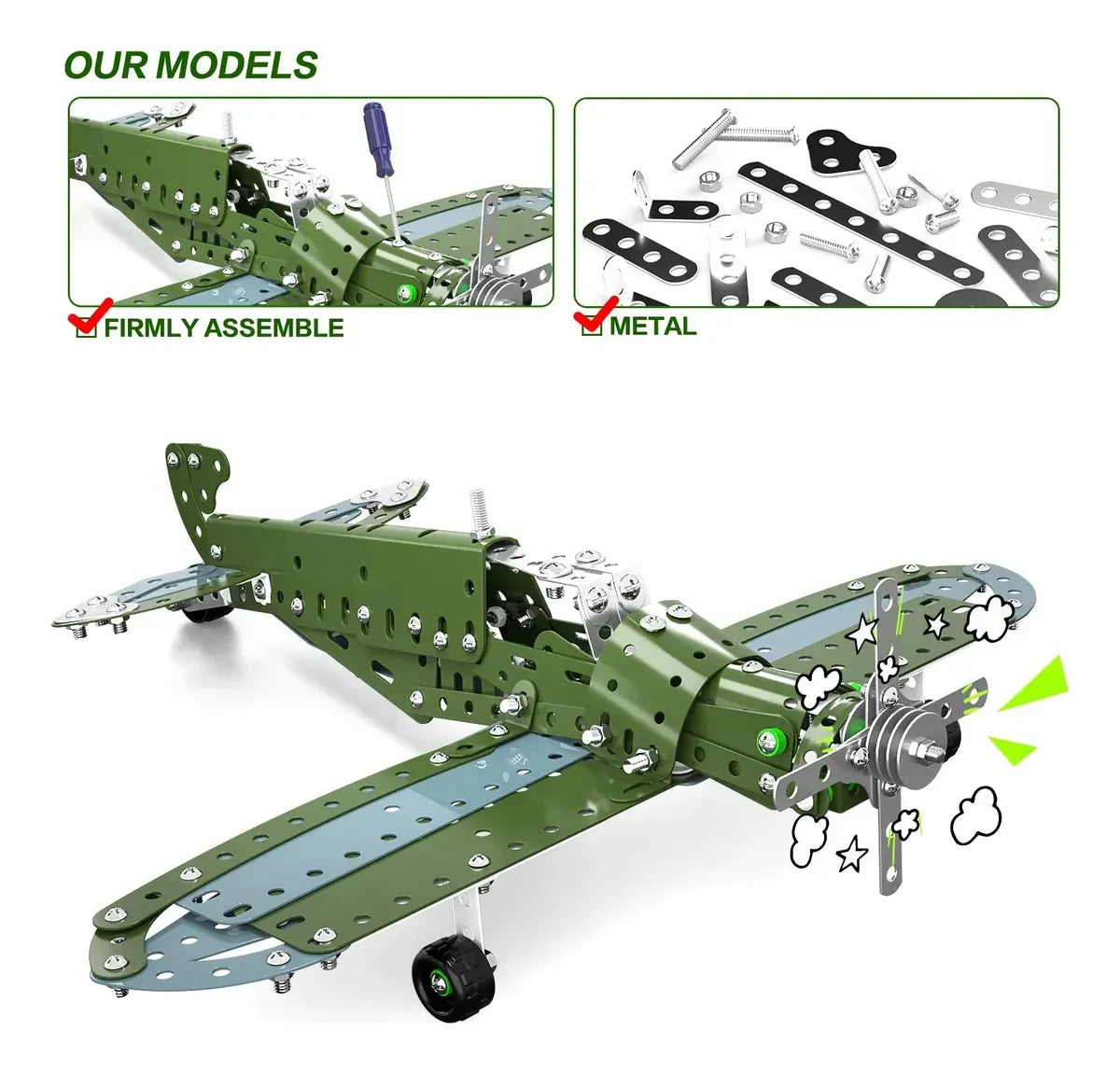 Metal Set Avion Fokker 258pz ZY697571