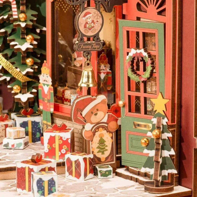 Robotime Rolife Puzzle 3d Christmas Street Book Nook Tgc06