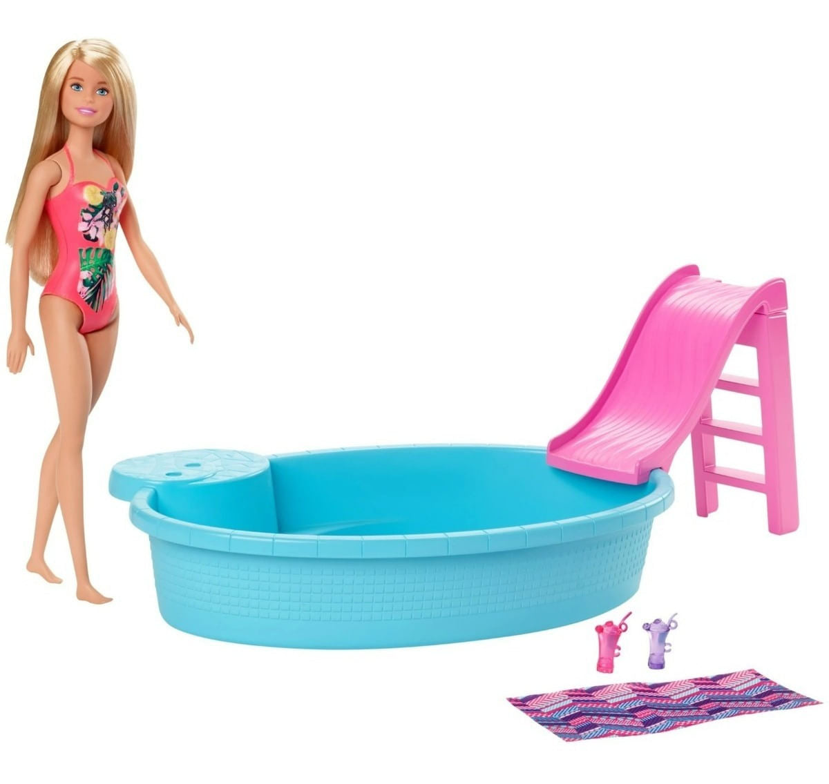 Muñeca Barbie Con Piscina Glam Ghl91 Mattel