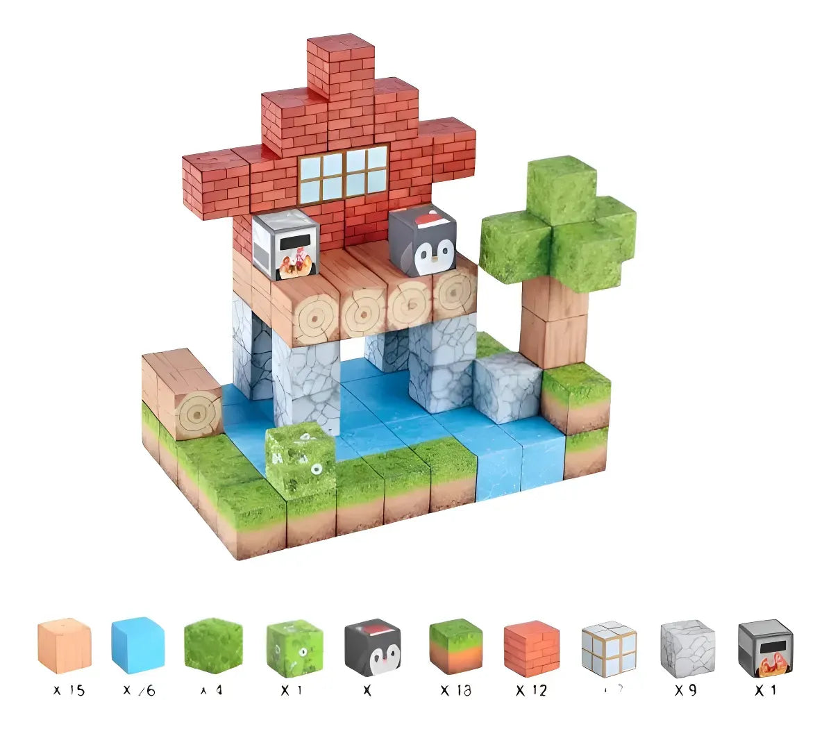 Bloques Magnéticos Cubos Steam Minecraft Shine 2960012