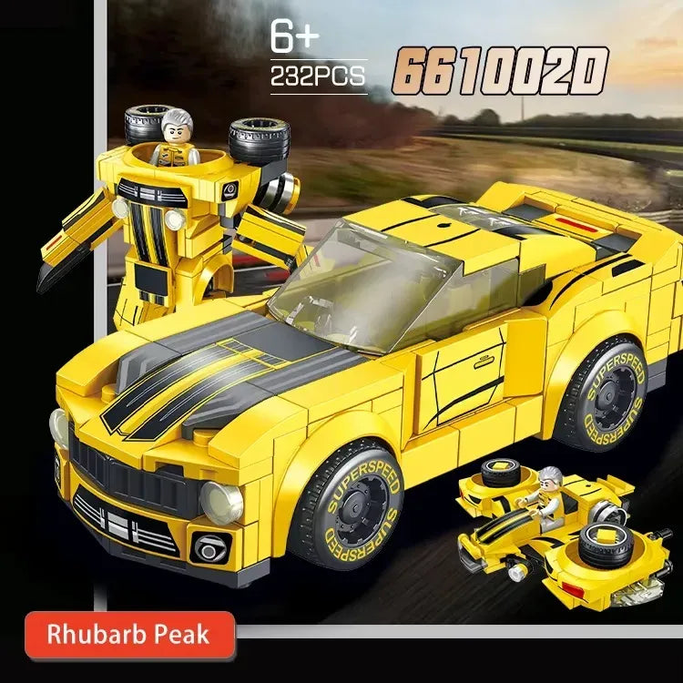 Panlos Brick Coche De Carrera Robot 232 Pzs 2405140