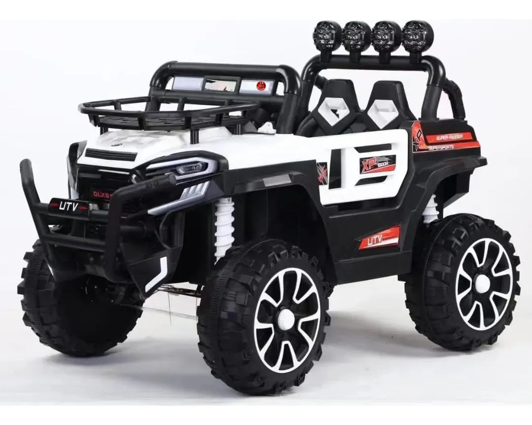 Auto A Bateria Jeep Todo Terreno Blanca DLX-6188