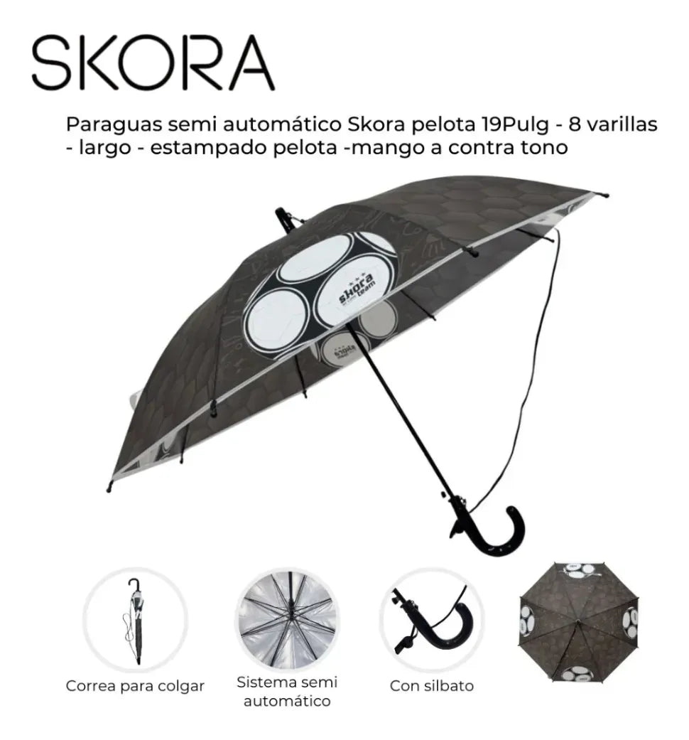 Skora Paraguas Cristal Pelota 19P 41138