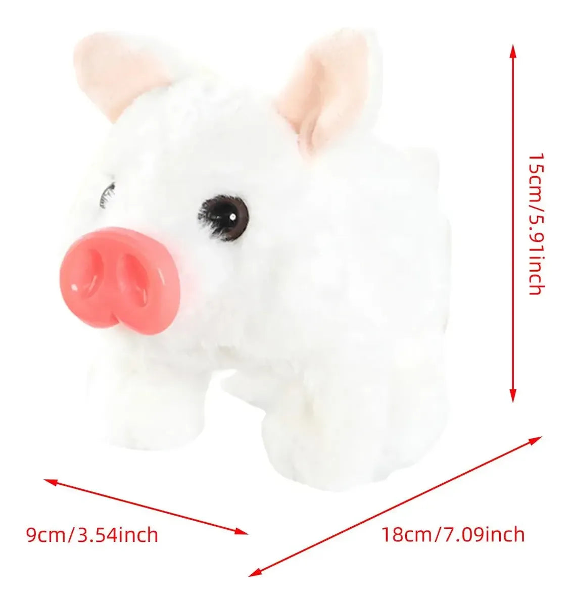 Cerdito de Peluche a Pila Shine KL265
