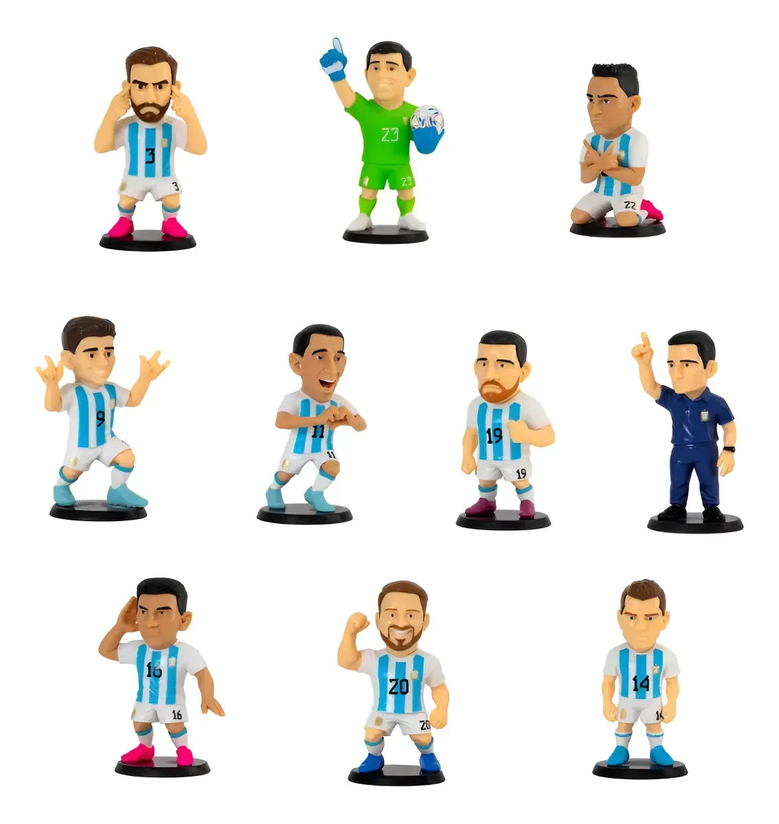 Colección Clarin Campeones Del Mundo X10 Figuras Combo 2