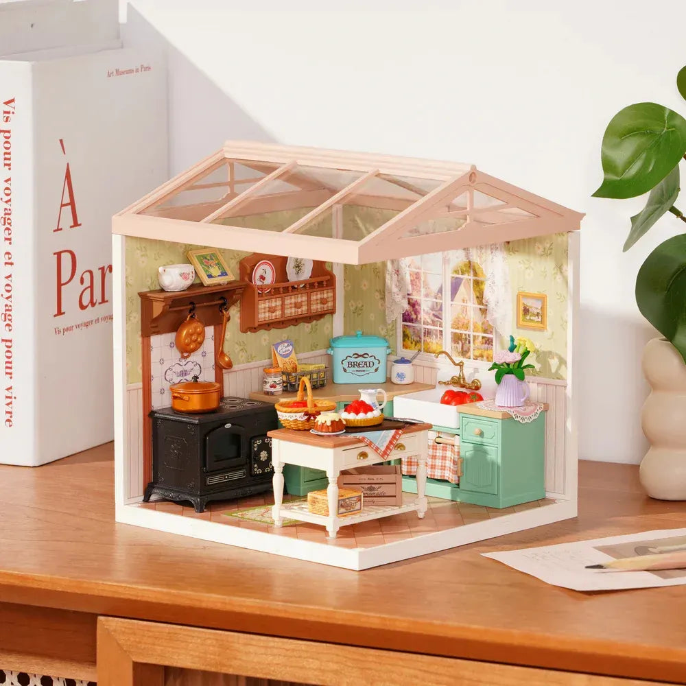 Robotime Rolife Puzzle 3d Farmhouse Kitchen Dw024
