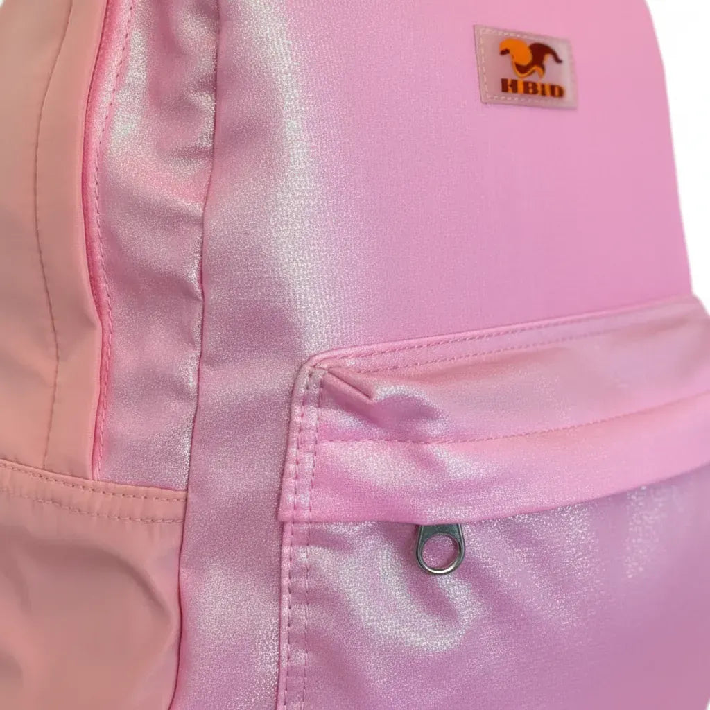 Mochila Espalda Escolar 18p Brillosa Sl1907r Kinderland Fucsia
