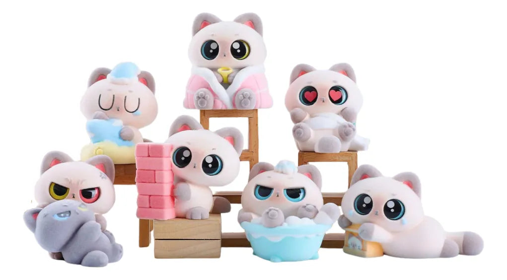 Mini Gato Figura Coleccionable Sorpresa Shine KL283