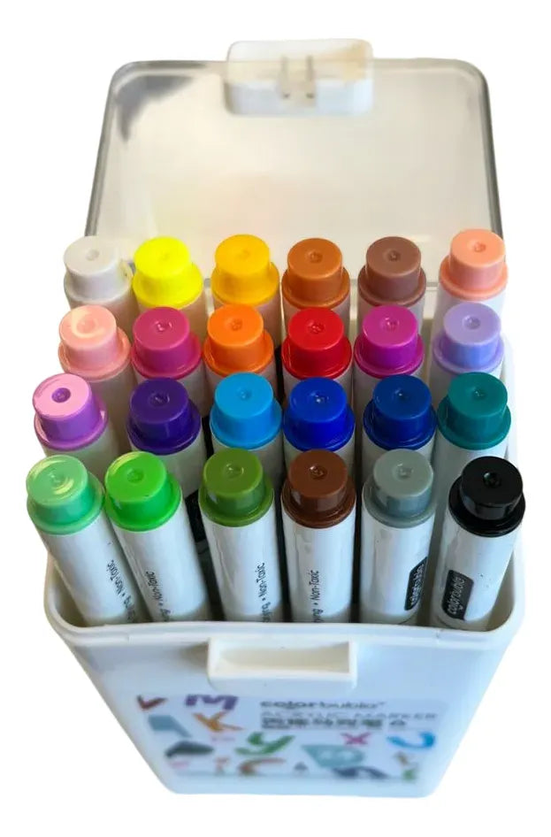 Marcadores Acrílicos con Estuche X24 Colores SL7102