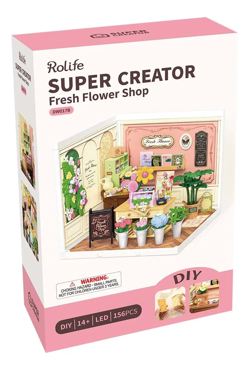 Robotime Rolife Fresh Flower Shop DW017B