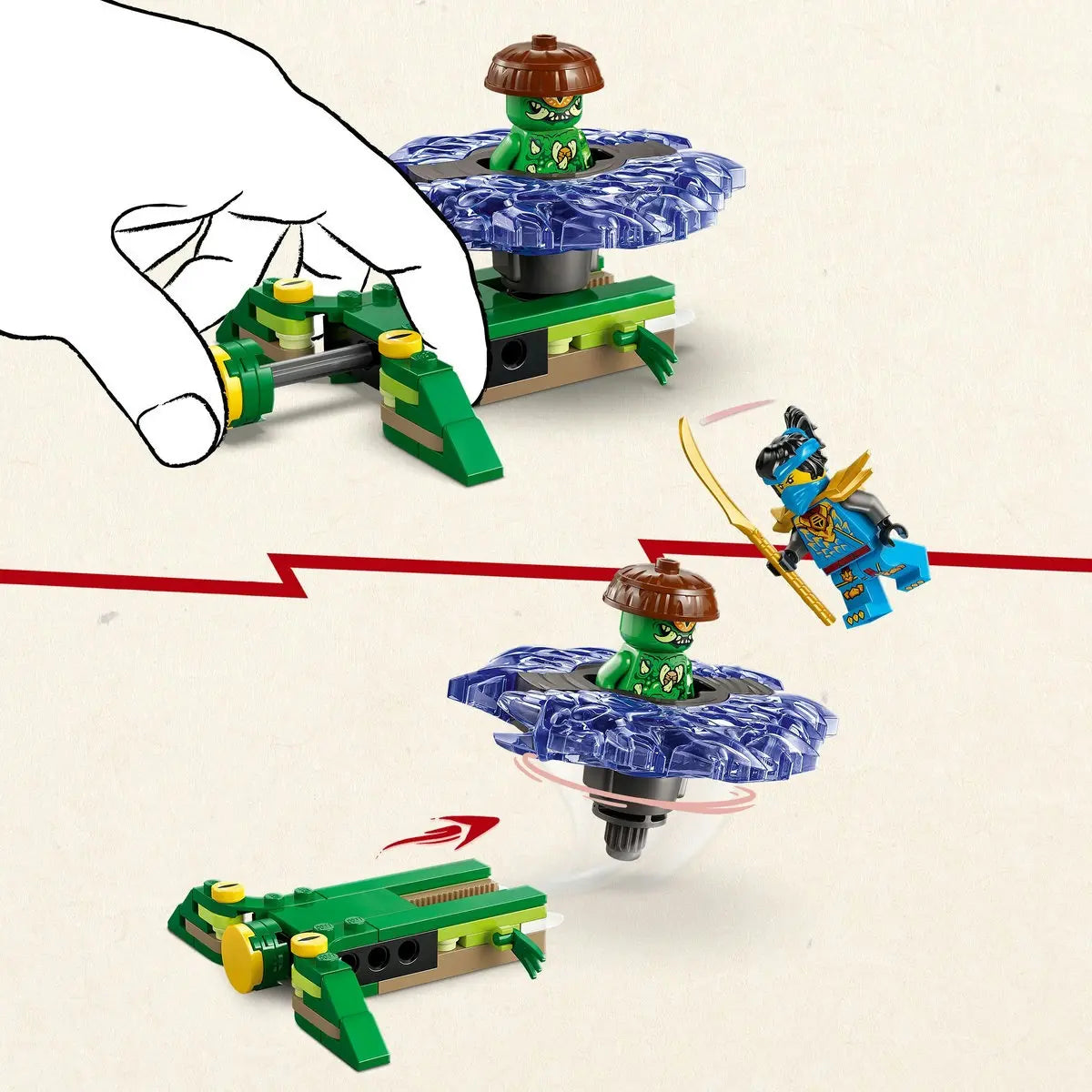 Lego Ninjago: Nya vs Spinner del Monstruo Mutante 71849